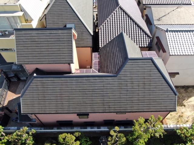 兵庫県西宮市　屋根棟板金交換工事